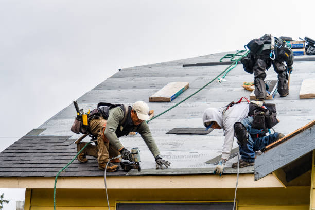 Professional Roofing technician working in Moody, ME
